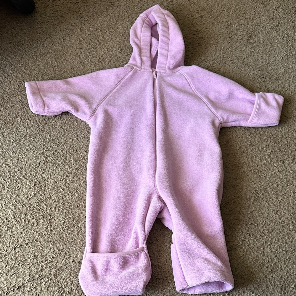 Lands' End Light Purple Kids One Piece Footie
